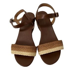 Unlisted Brown‎ Town Wedge Sandals